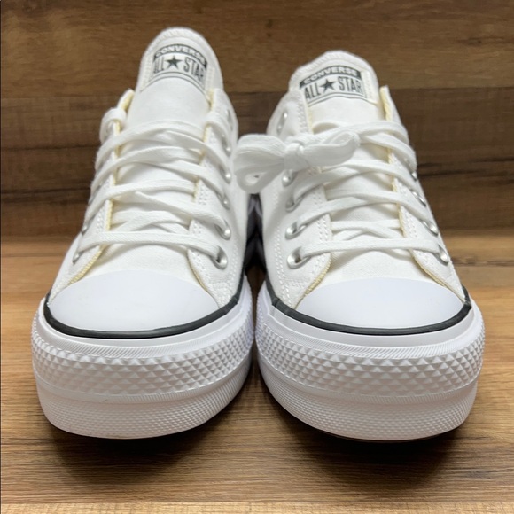 Converse All Star platform White Low-Top Sneakers - Picture 4 of 9